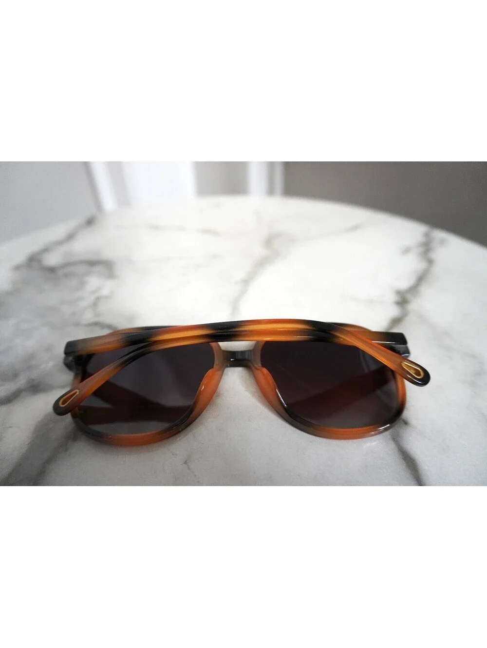 Polarized Vintage Style Brown Tortoiseshell Aviator Sunglasses